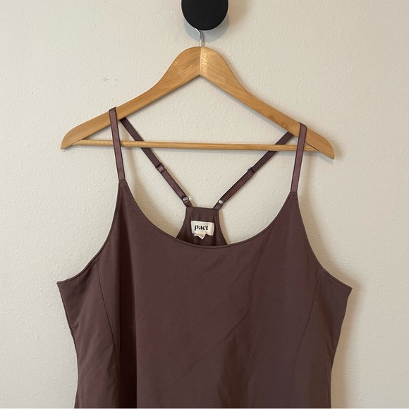 Pact Organic The Studio Athleisure Dress in Brown Carob XXL - Picture 7 of 12